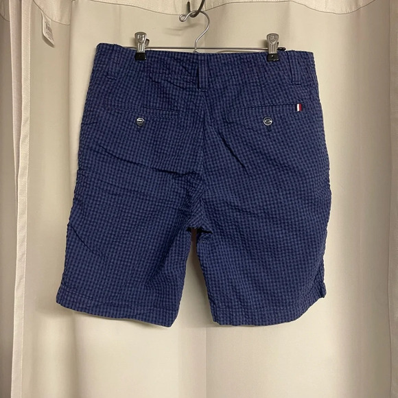 Tommy Hilfiger men’s shorts blue checked size 30 - Picture 3 of 6